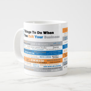 Caneca De Café Grande 75 coisas a fazer