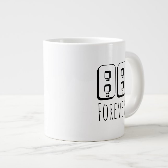 Caneca De Café Grande 88 Forever Specialty Mug (Frente Esquerda)