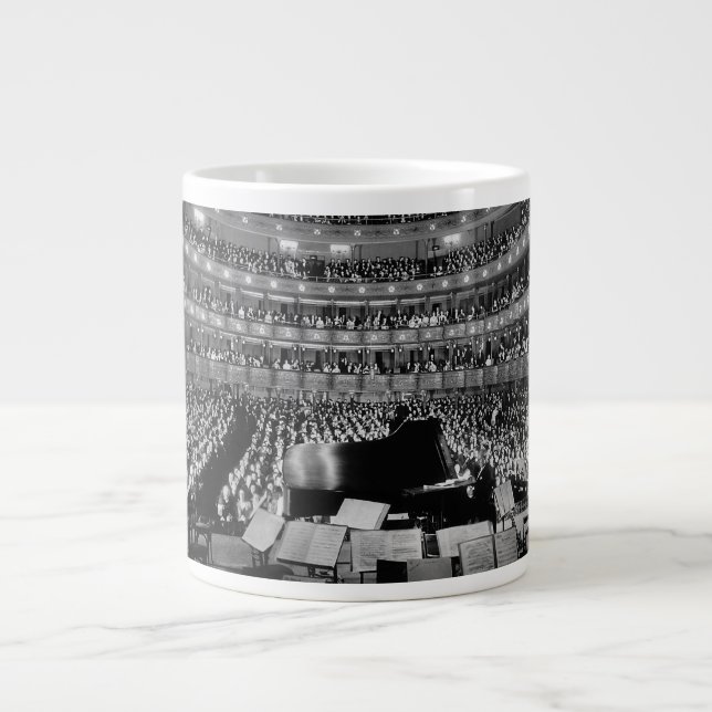 Caneca De Café Grande A Antiga Ópera Metropolitana 39ª Rua 1937 (Frente)