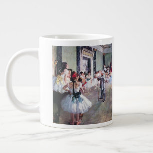 Caneca De Café Grande A Aula de Dança de Edgar Degas, Arte de Balé Antig