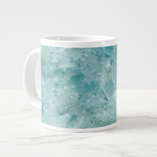 Caneca De Café Grande A beleza do oceano. Aqua Crystal.