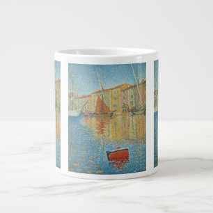 Caneca De Café Grande A Boia Vermelha de Paul Signac, Pointilismo Vintag