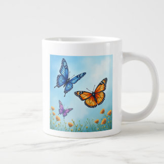 Caneca De Café Grande A borboleta Mugs