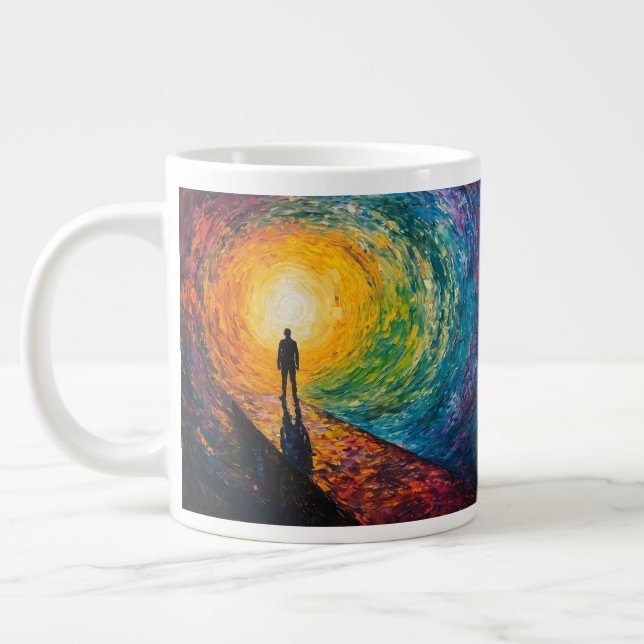 Caneca De Café Grande A Borda da Dimensão (Esquerda)