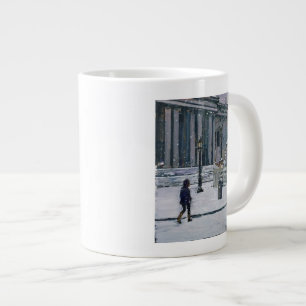 Caneca De Café Grande A catedral nevado 2009 de St Paul da manhã