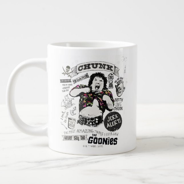 Caneca De Café Grande A Colagem Retroativa do Bloco das Goonies (Esquerda)