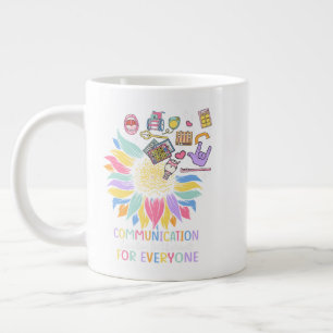 Caneca De Café Grande A comunicação Parece Diferente Para Todos Os Fluxo