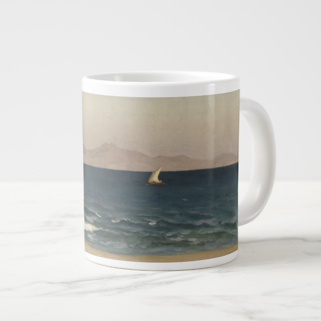 Caneca De Café Grande A costa da Ásia Menor (Frente Esquerda)