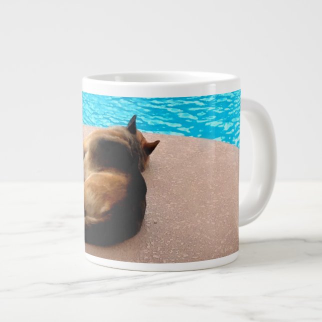 Caneca De Café Grande A Dogs Life ~ 20oz Jumbo Mug (Frente Esquerda)