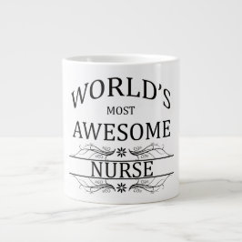 Caneca De Café Grande A Enfermeira Mais Incrível do Mundo