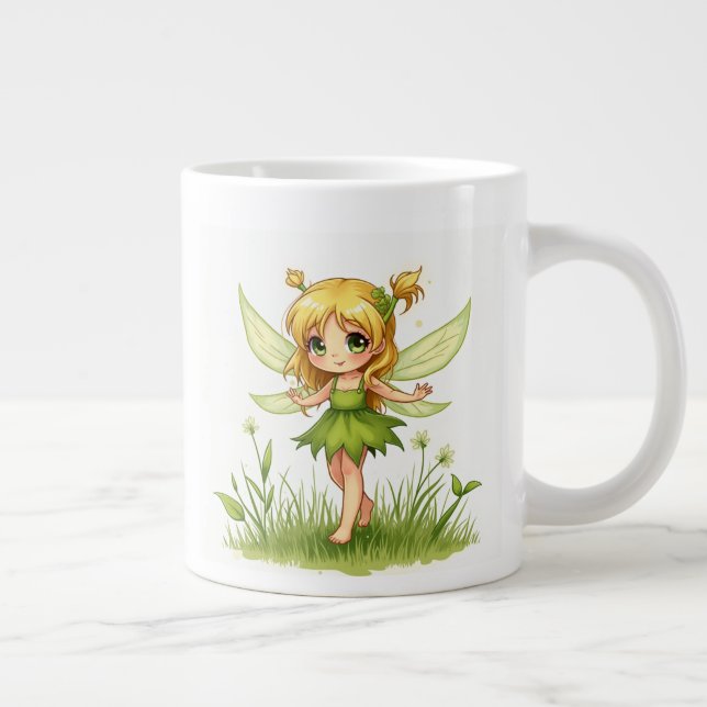 Caneca De Café Grande A fada de grama Mugs (Direita)