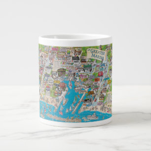 Caneca De Café Grande A Grande Marina
