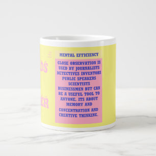 Caneca De Café Grande A importância das palavras cor-de-rosa