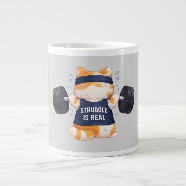 Caneca De Café Grande A Luta é Real (Frente)