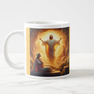Caneca De Café Grande A Luz da Ressurreição: Jesus Cristo Ressuscita