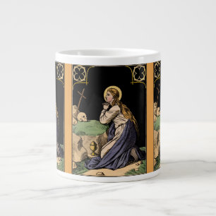 Caneca De Café Grande A Magdalen Penitente Rezando