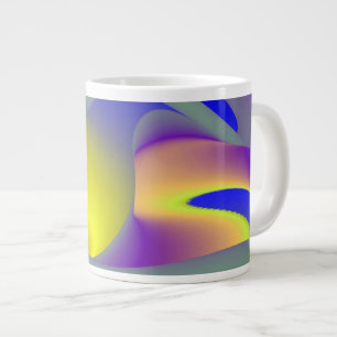Caneca De Café Grande A Mágica do Verão, Abstrato 3D Art