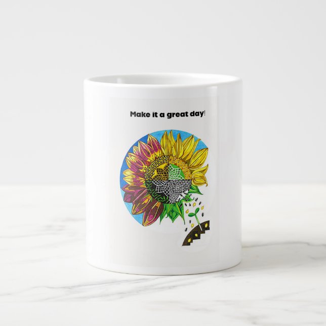 Caneca De Café Grande A Mug Full of Joy (Frente)