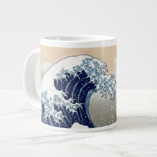 Caneca De Café Grande A Onda de Excelente de Kanagawa