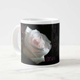 Caneca De Café Grande A Rosa Branca -