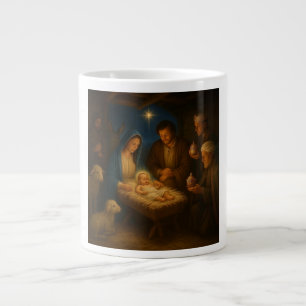 Caneca De Café Grande A sagrada família natividade c/3 magos