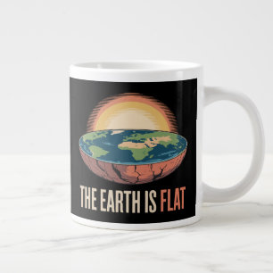 Caneca De Café Grande A Terra É Uma Teoria Humorosa Flagrante