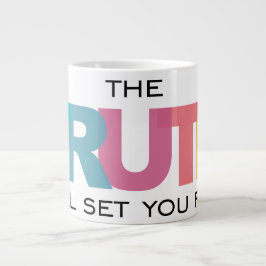 Caneca De Café Grande A Verdade te libertará