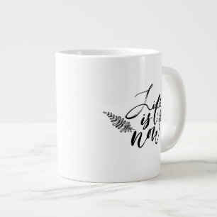 Caneca De Café Grande A vida é agora