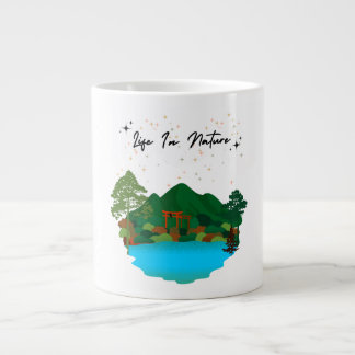 Caneca De Café Grande A vida na natureza