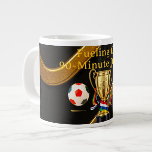 Caneca De Café Grande Abastecendo o Drama de 90 Minutos Jogos Globais