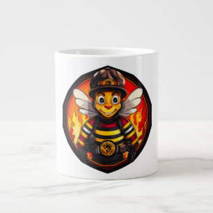 Caneca De Café Grande Abelha de bombeiro