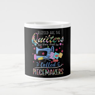Caneca De Café Grande Abençoados Quilters Piecemakers Quilting Sewing I