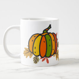 Caneca De Café Grande Abóbora