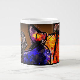 Caneca De Café Grande Abóbora-de-gato-preto