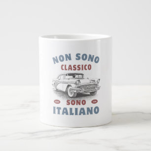 Caneca De Café Grande "Abra seu orgulho italiano com estilo! Esta camise