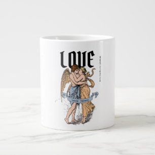 Caneca De Café Grande Abraço de Amor – Ilustração de Casal Romântico