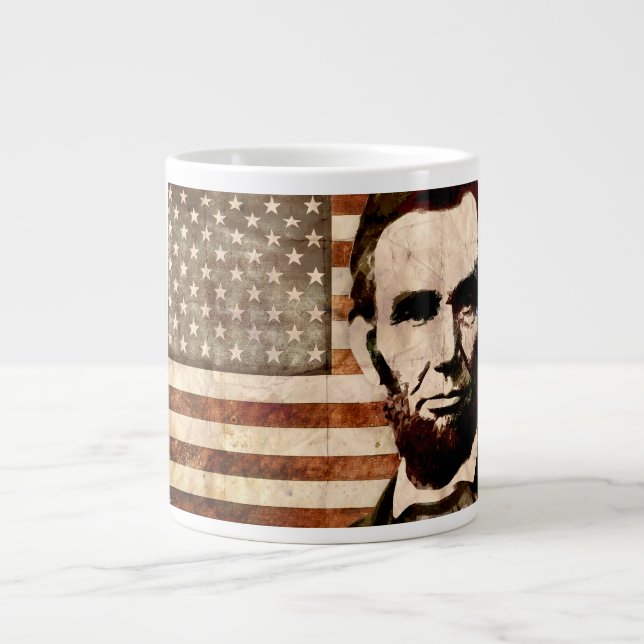 Caneca De Café Grande Abraham Lincoln (Frente)