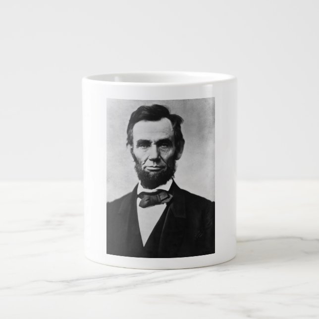 Caneca De Café Grande Abraham Lincoln: 16º Presidente da América (Frente)