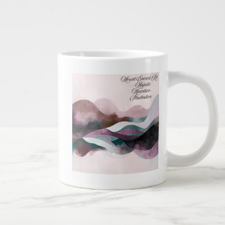 Caneca De Café Grande Abstract Art Design | Modern Minimalist