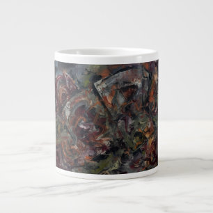 Caneca De Café Grande Abstrato