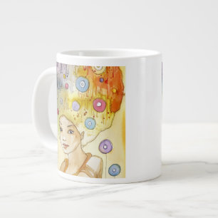 Caneca De Café Grande Abstrato