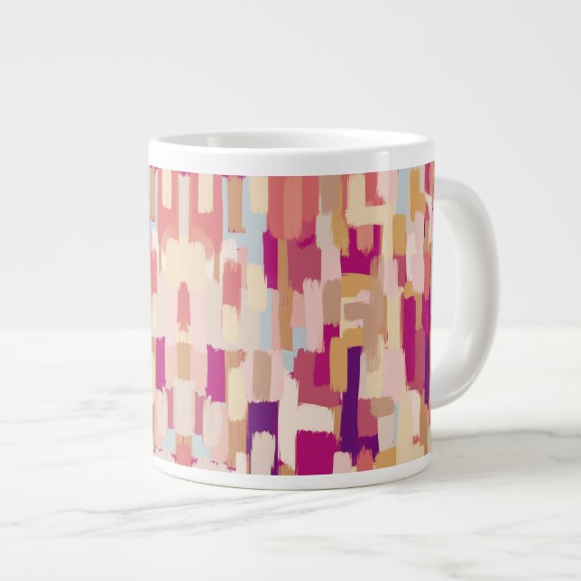Caneca De Café Grande Abstrato (Frente Esquerda)