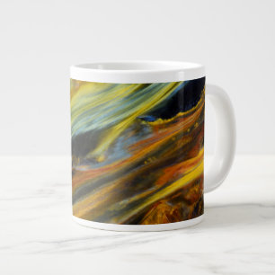 Caneca De Café Grande abstrato Colorido de Pietersite