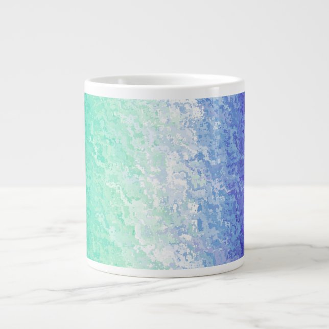 Caneca De Café Grande Abstrato MLM Men Loving Men Pride Flag (Frente)