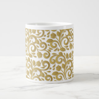 Caneca De Café Grande Abstrato Ornamental Jumbo Mug