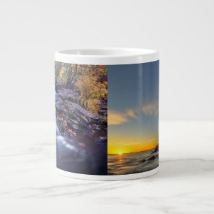 Caneca De Café Grande Acadia National Park & Bass Harbor Lighthouse Mug
