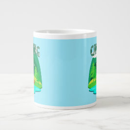 Caneca De Café Grande Acampamento é Meu Lugar Feliz