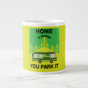Caneca De Café Grande Acampamento Motorhome Campanha de autocargueiros