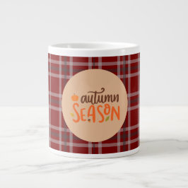 Caneca De Café Grande Ação de Graças,Script da Temporada de Outono,Xadre