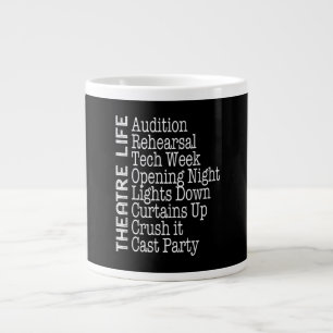 Caneca De Café Grande Ação Musical do Ator da Broadway da atriz